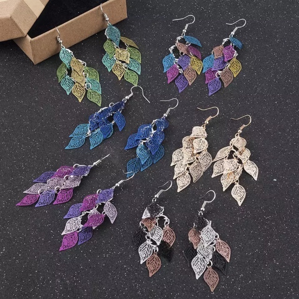 Leaf‎ Dangle Earrings